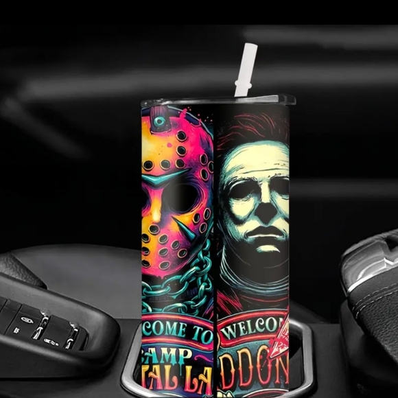 Halloween horror 20 oz tumbler - Picture 2 of 4